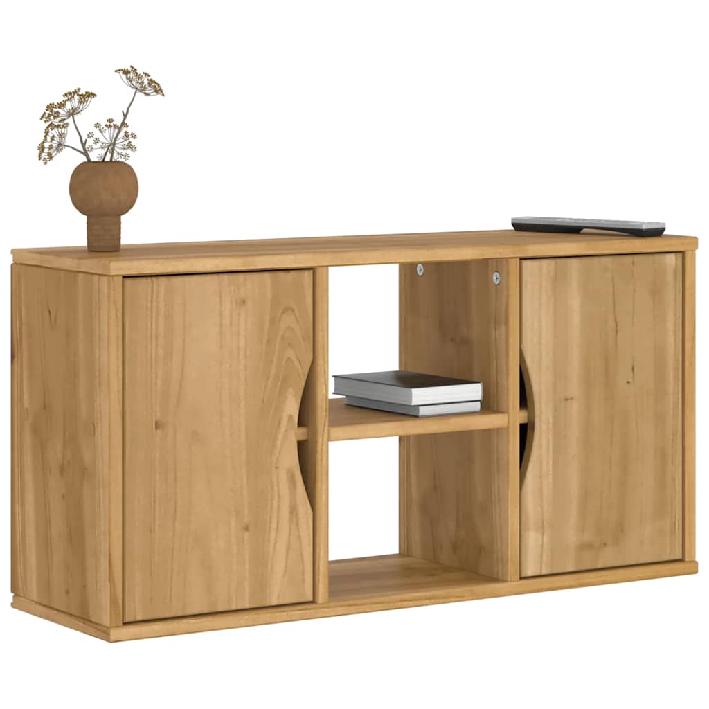 Dulap TV „ODDA” 79x24x40 cm din lemn masiv de pin GartenMobel Dekor