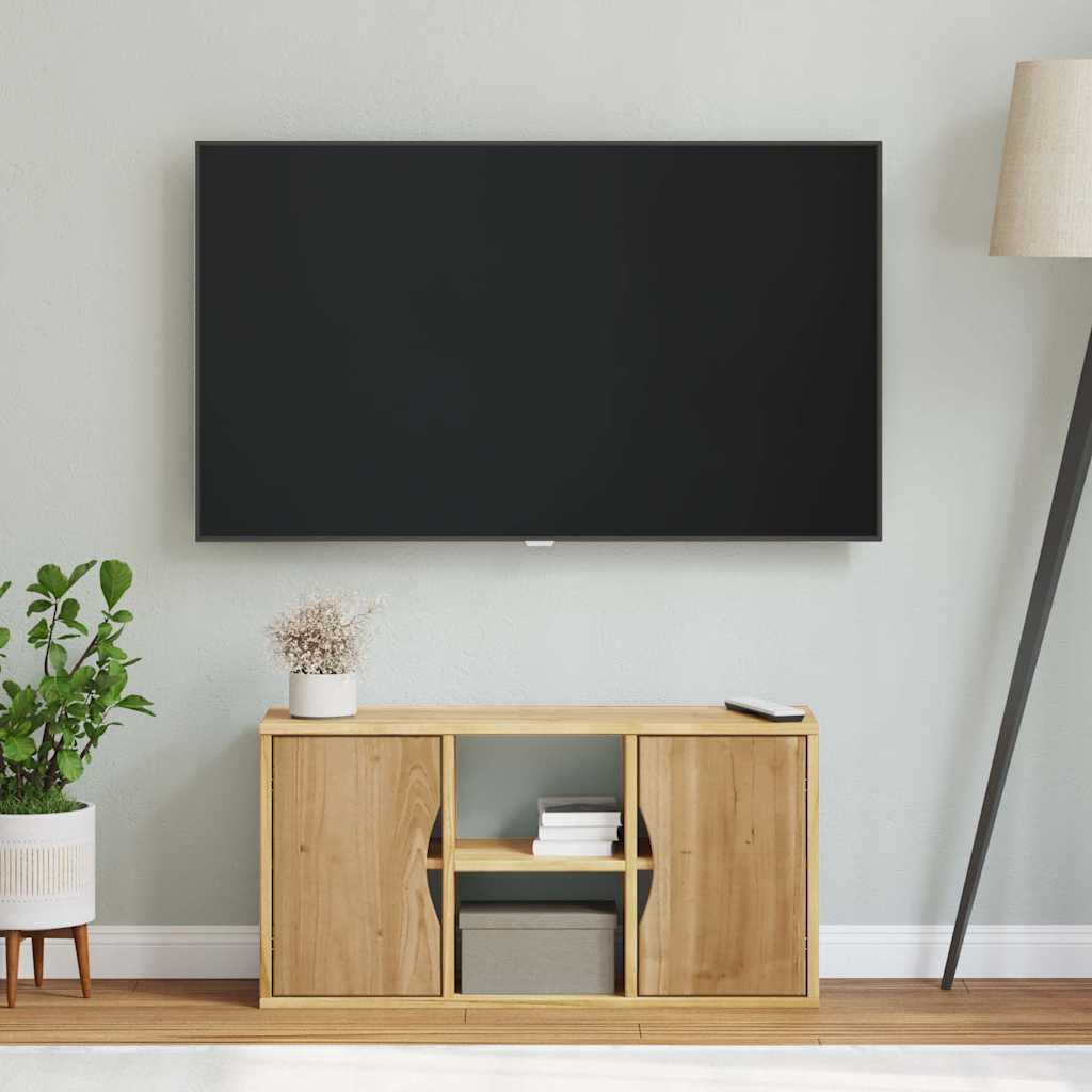 Dulap TV „ODDA” 79x24x40 cm din lemn masiv de pin GartenMobel Dekor