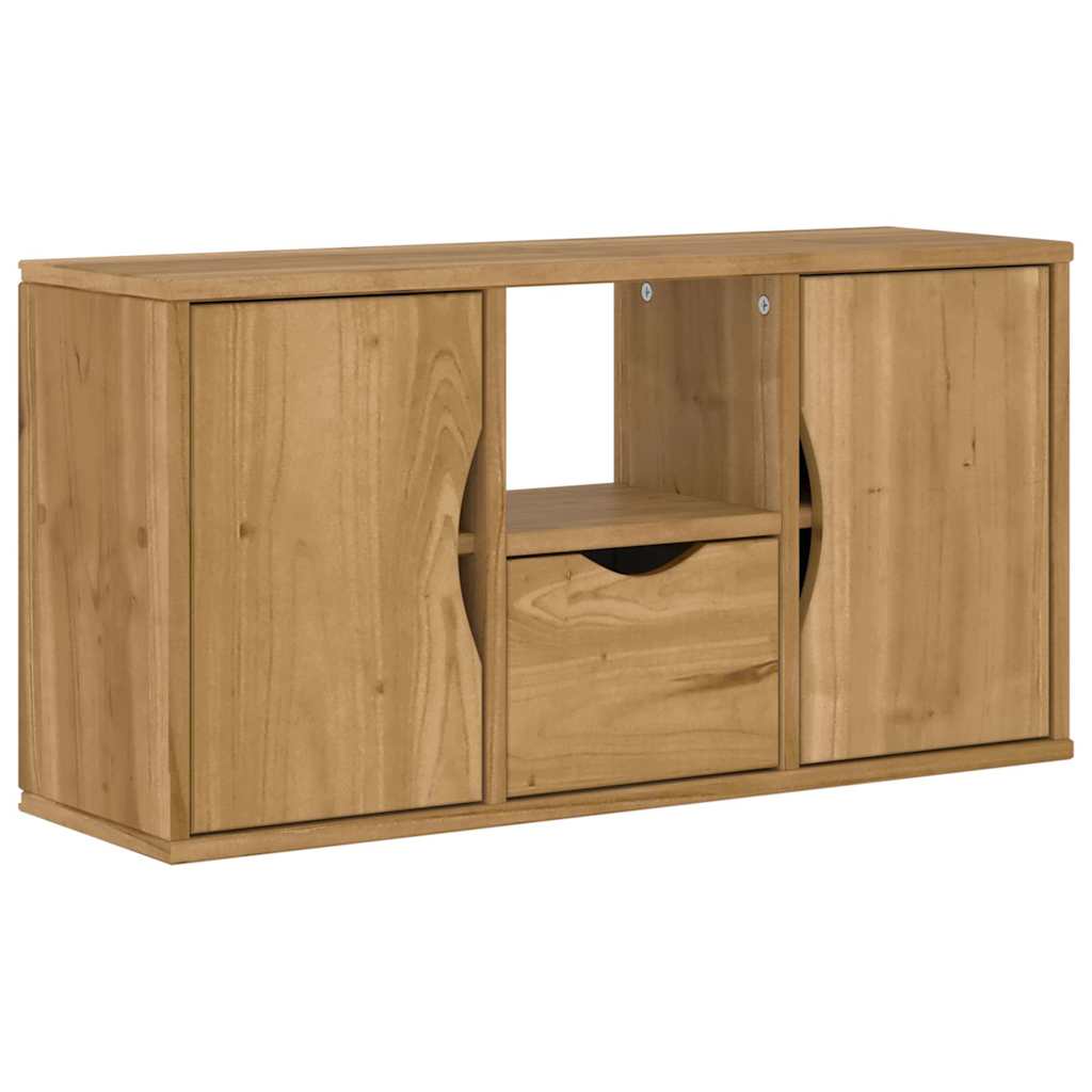 Dulap TV cu sertar „ODDA” 79x24x40 cm lemn masiv de pin GartenMobel Dekor