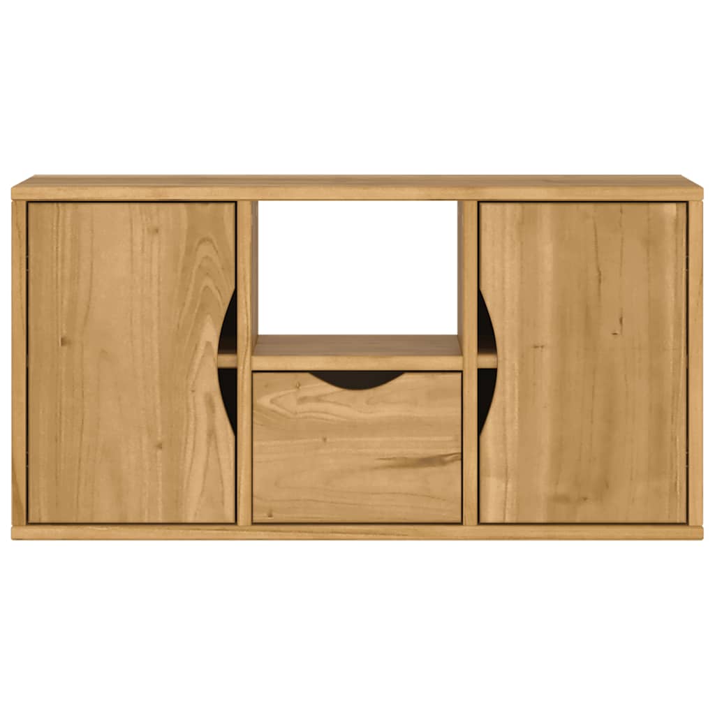 Dulap TV cu sertar „ODDA” 79x24x40 cm lemn masiv de pin GartenMobel Dekor