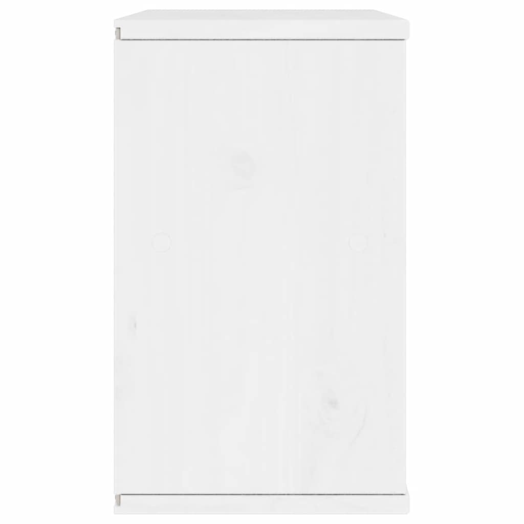 Dulap TV cu sertar „ODDA” alb 79x24x40 cm lemn masiv de pin GartenMobel Dekor
