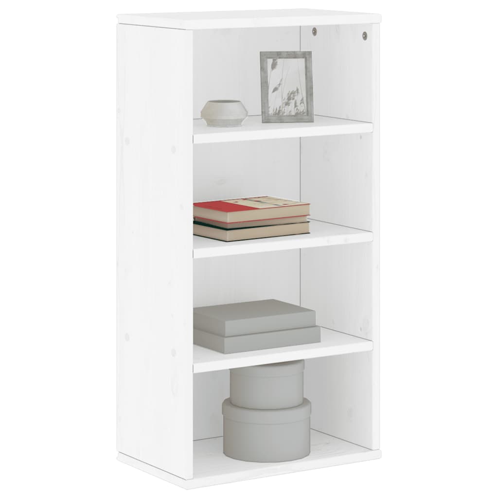 Dulap lateral „ODDA” alb 40x24x79 cm, lemn masiv de pin GartenMobel Dekor