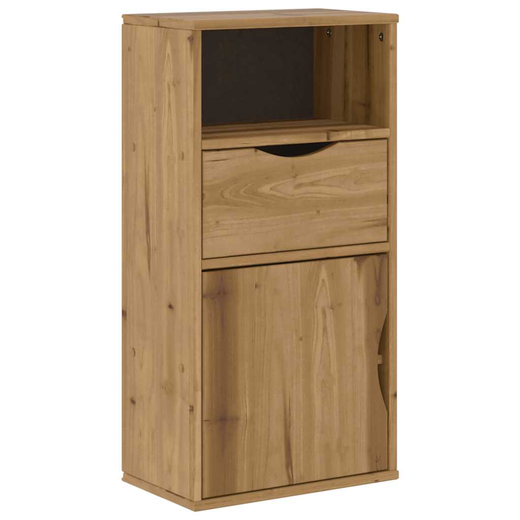 Dulap lateral cu sertar „ODDA” 40x24x79 cm lemn masiv de pin GartenMobel Dekor