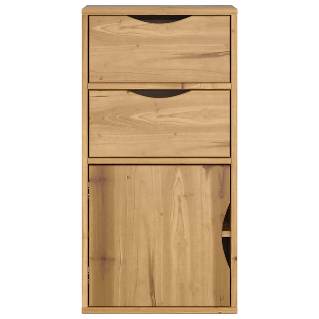 Dulap lateral cu sertare „ODDA” 40x24x79 cm lemn masiv de pin GartenMobel Dekor
