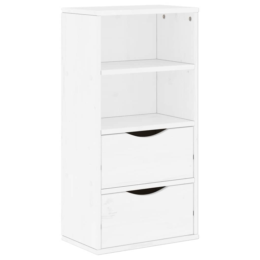 Dulap lateral cu sertare ODDA alb 40x24x79 cm lemn masiv de pin GartenMobel Dekor