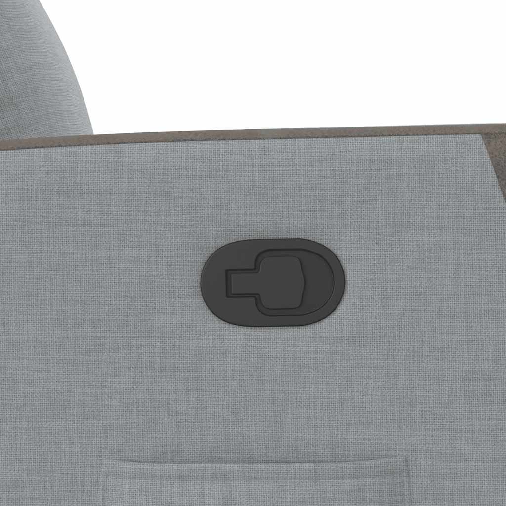 Fotoliu rabatabil, gri deschis, material textil GartenMobel Dekor
