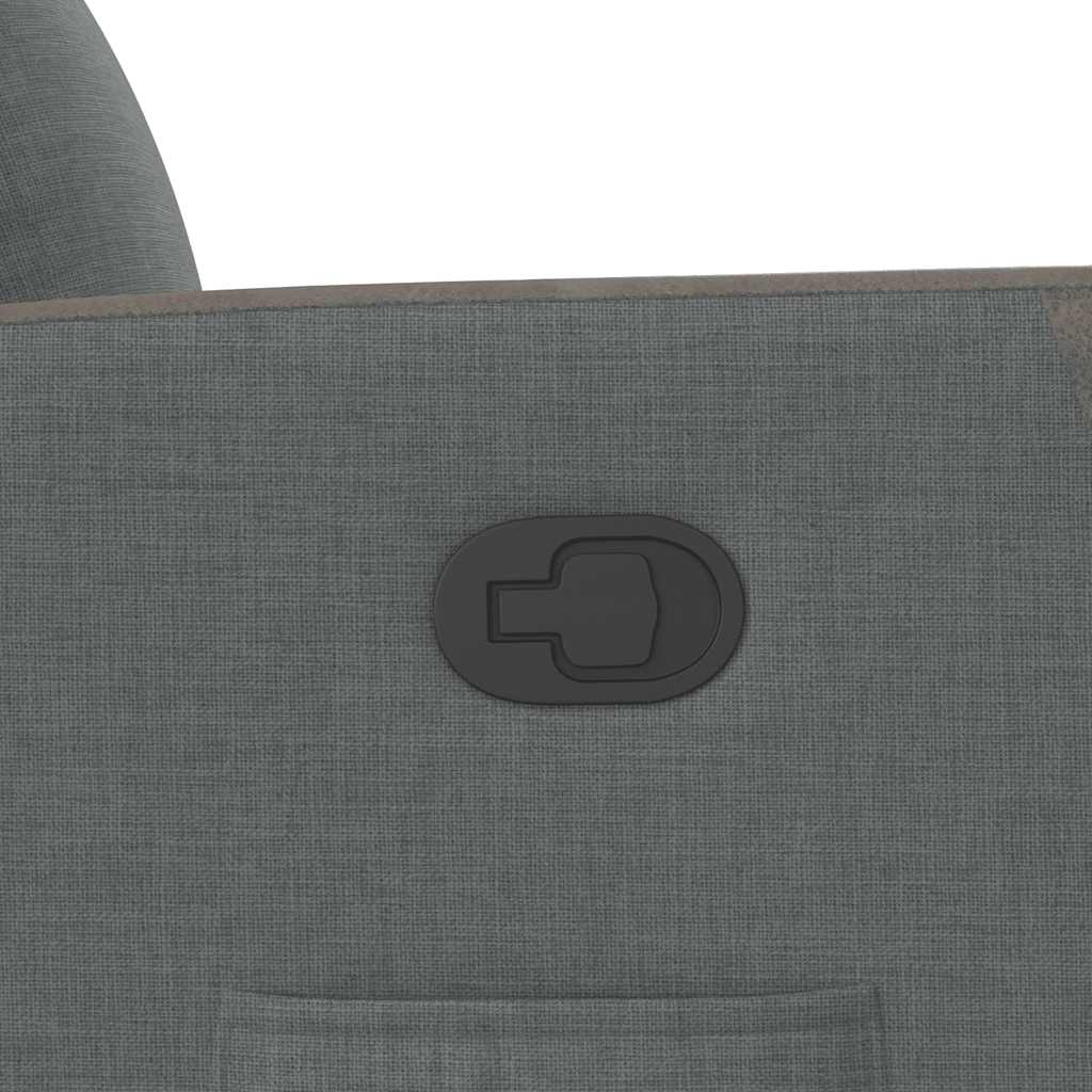 Fotoliu rabatabil, gri închis, material textil GartenMobel Dekor