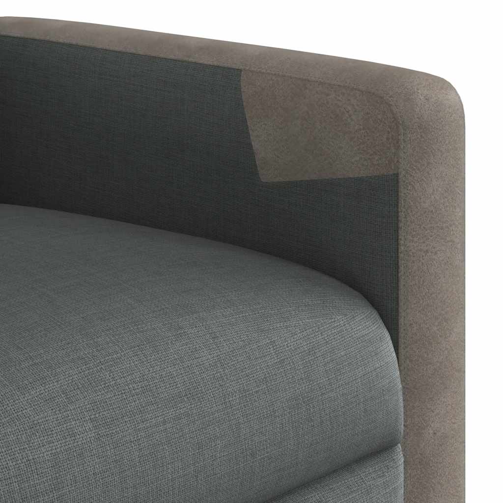 Fotoliu rabatabil, gri închis, material textil GartenMobel Dekor