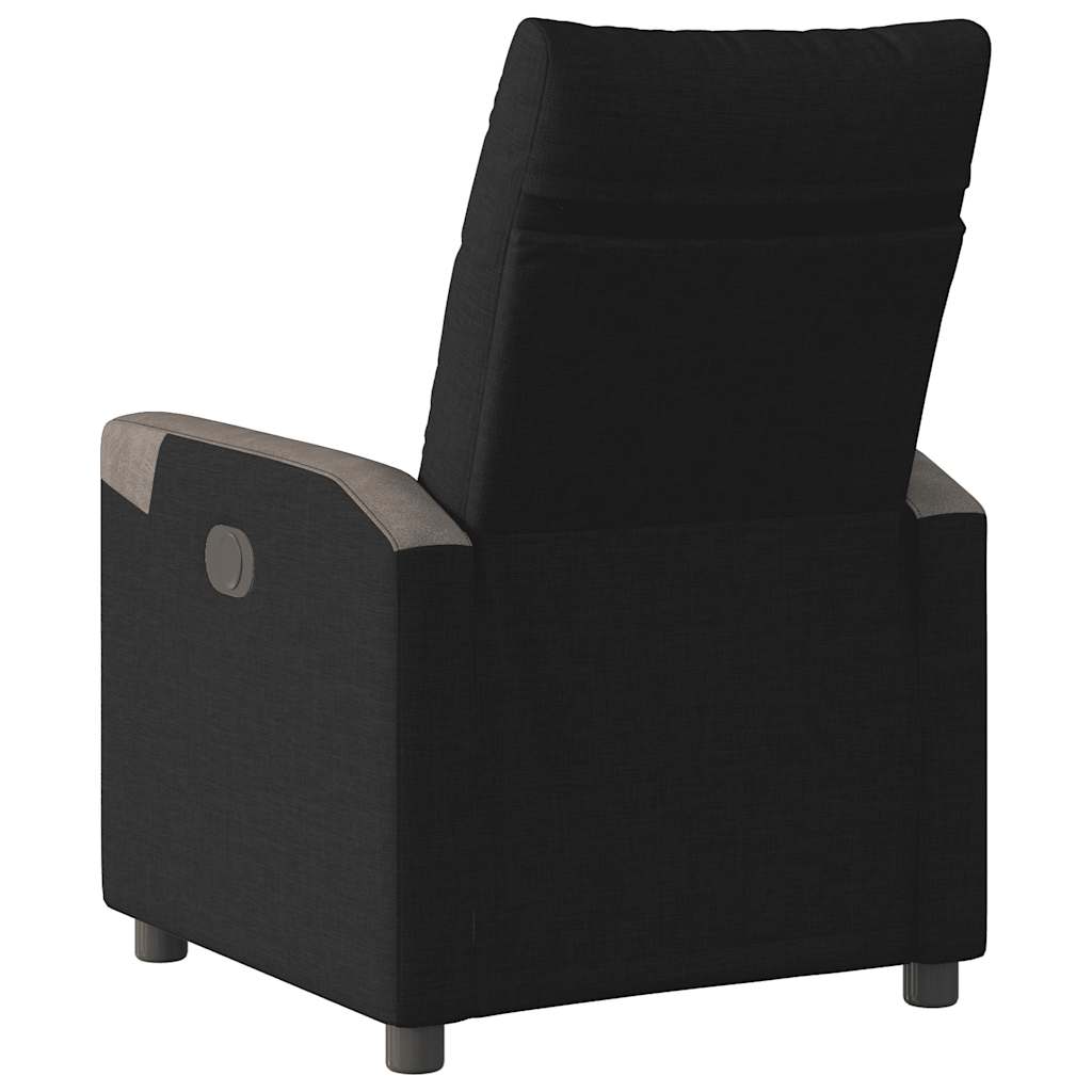 Fotoliu rabatabil, negru, material textil GartenMobel Dekor
