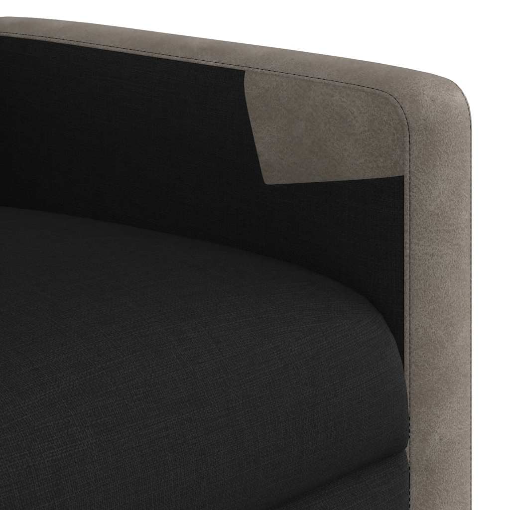 Fotoliu rabatabil, negru, material textil GartenMobel Dekor
