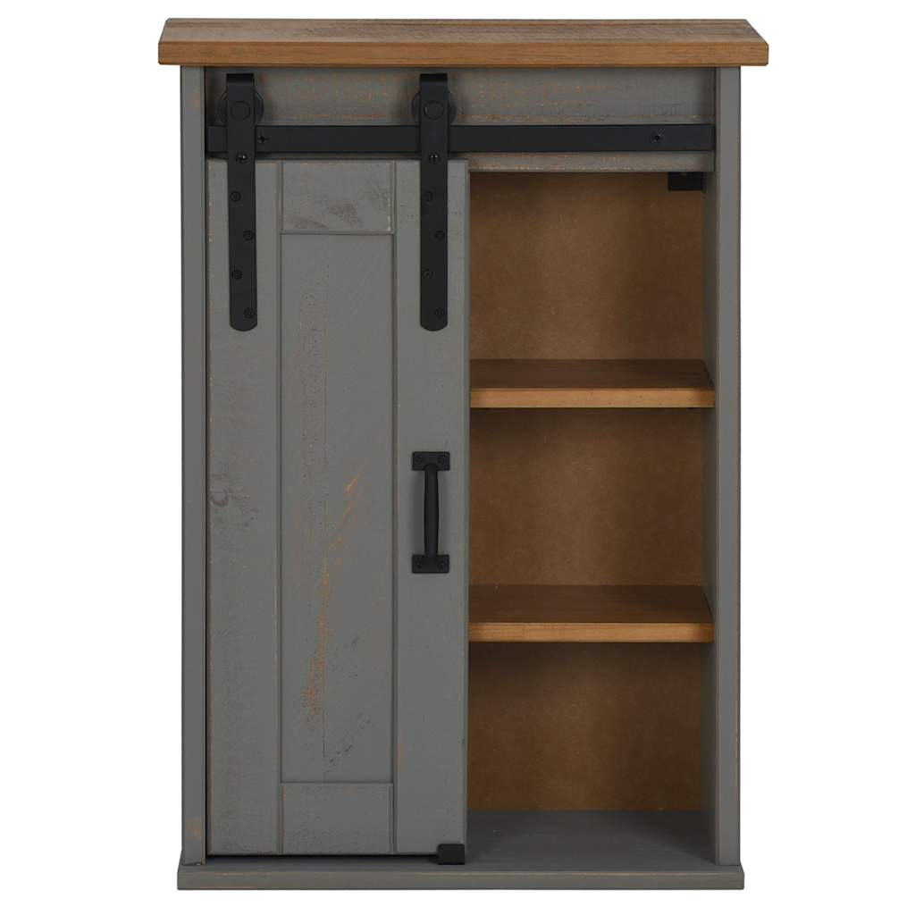 Dulap suspendat HALDEN cu ușă glisantă gri 49x22,5x70 cm pin GartenMobel Dekor