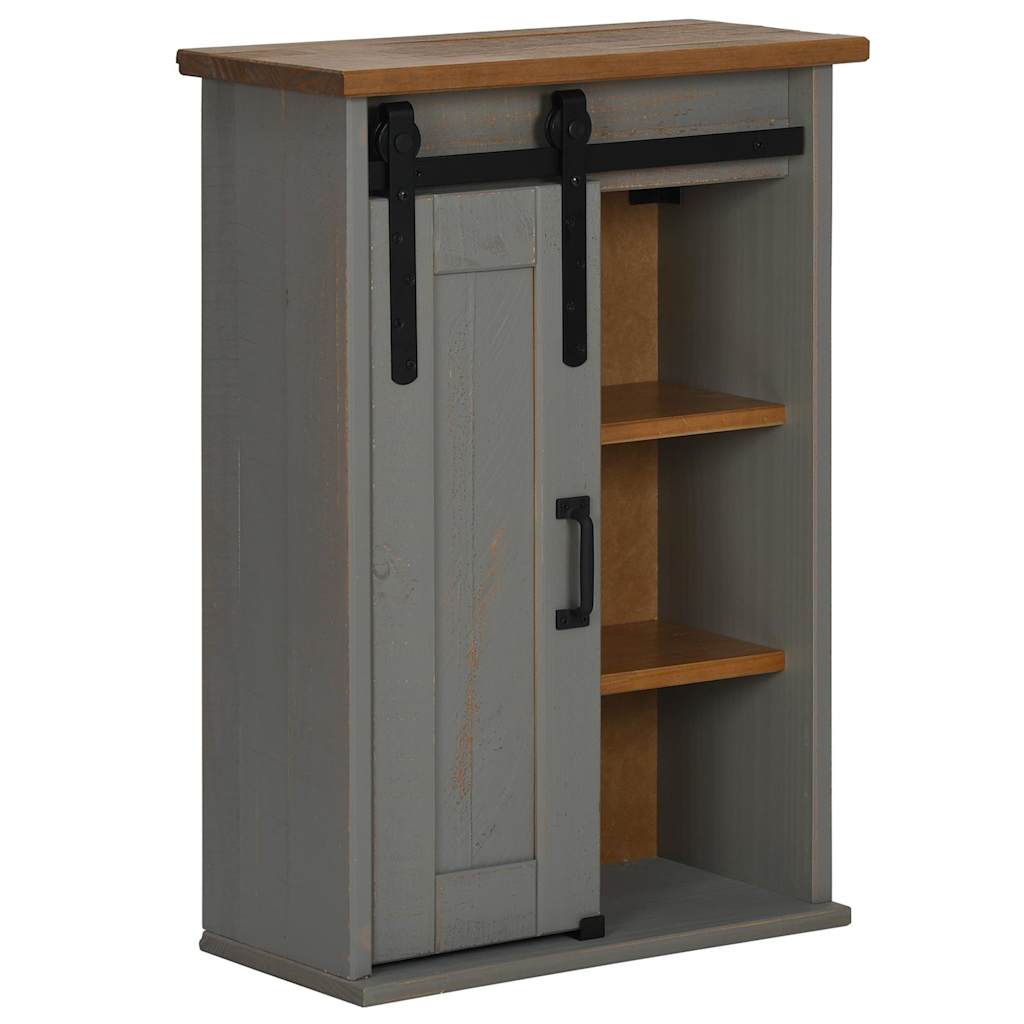 Dulap suspendat HALDEN cu ușă glisantă gri 49x22,5x70 cm pin GartenMobel Dekor