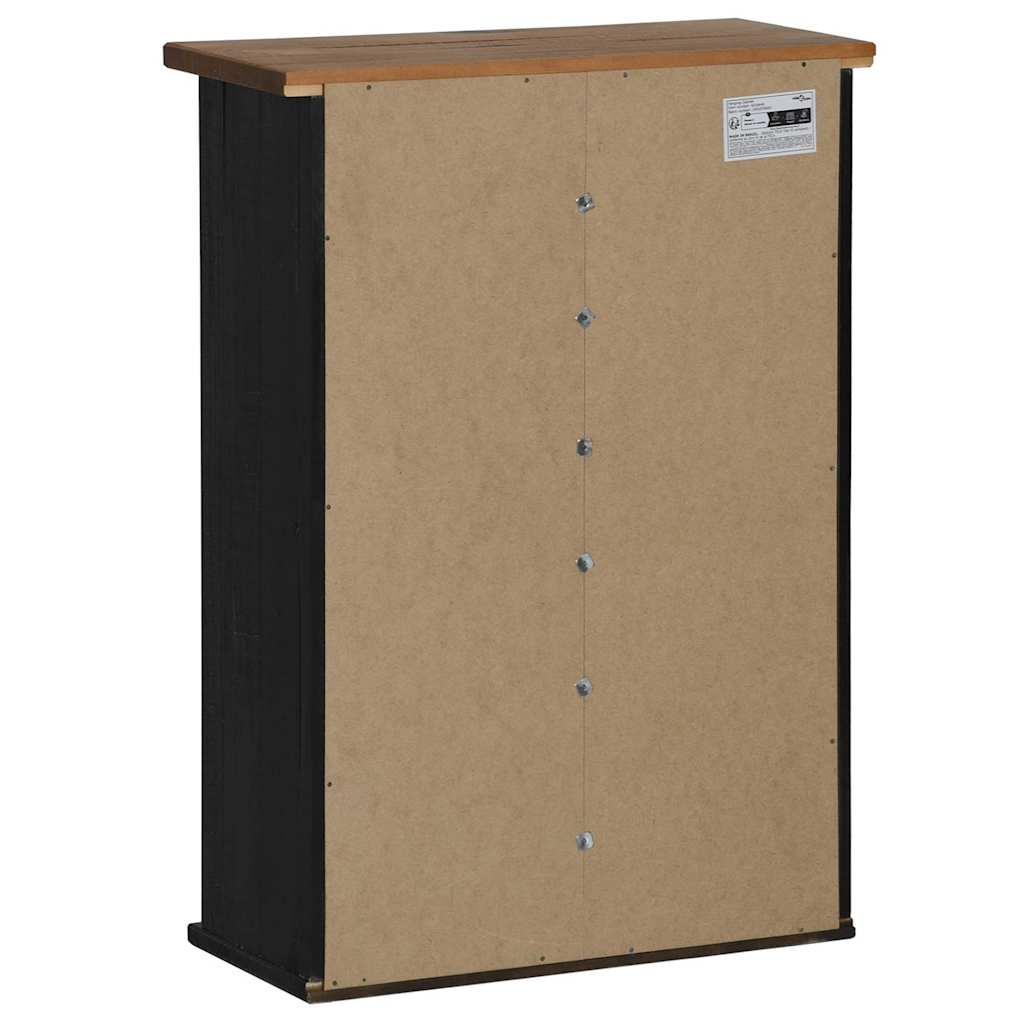 Dulap suspendat HALDEN cu ușă glisantă negru 49x22,5x70 cm pin GartenMobel Dekor