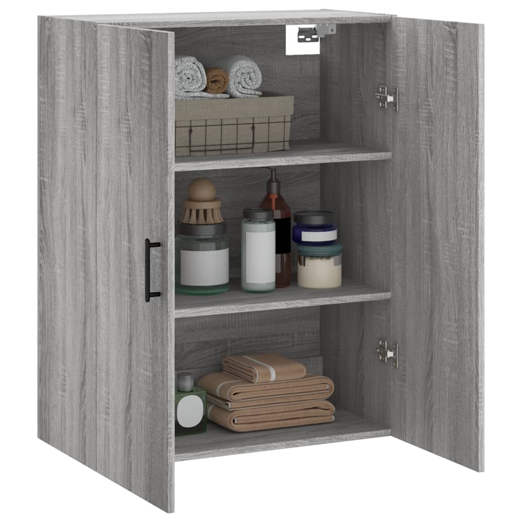 Dulap montat pe perete, gri sonoma, 69,5x34x90 cm GartenMobel Dekor