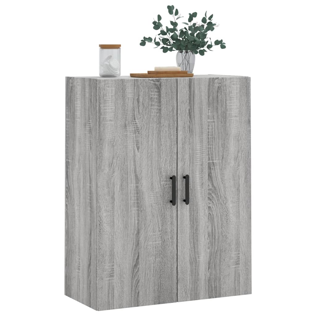 Dulap montat pe perete, gri sonoma, 69,5x34x90 cm GartenMobel Dekor