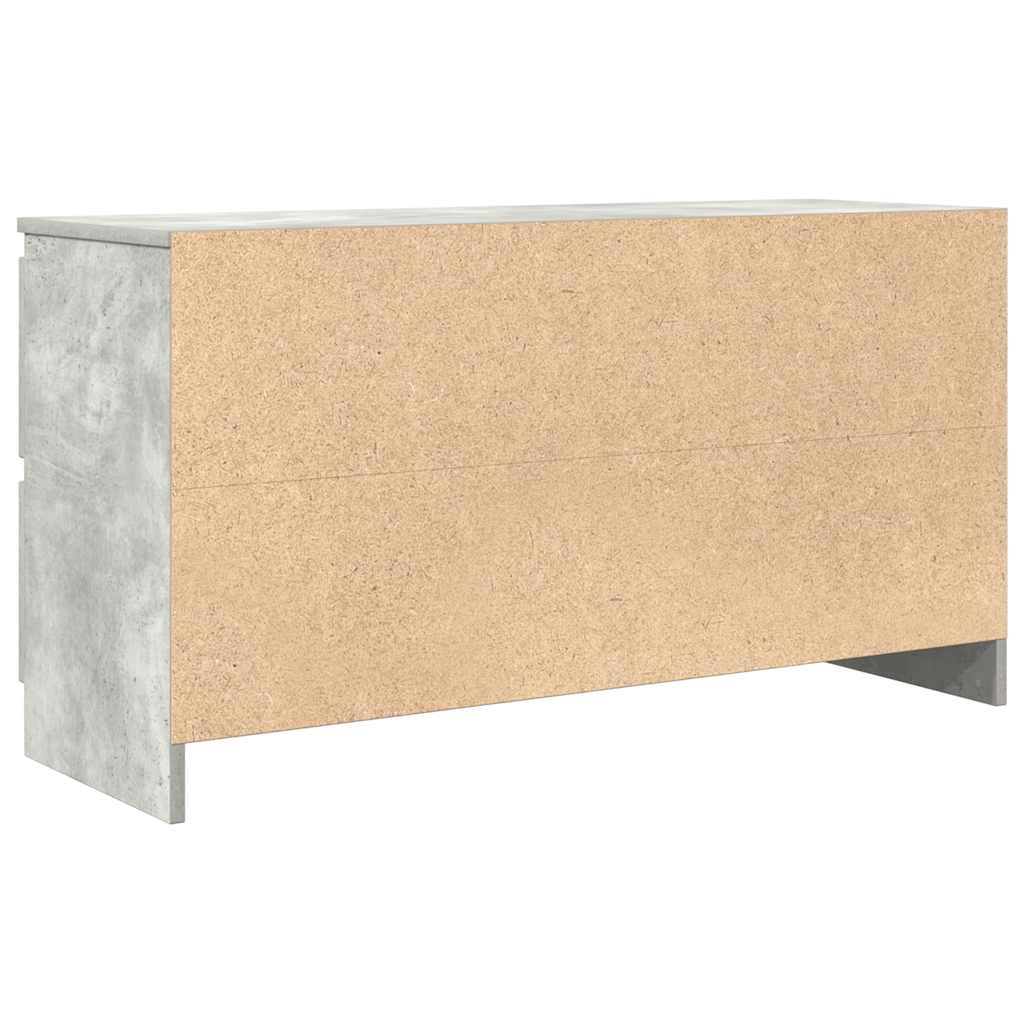 Comodă TV, gri beton, 100x35x54 cm, lemn prelucrat GartenMobel Dekor