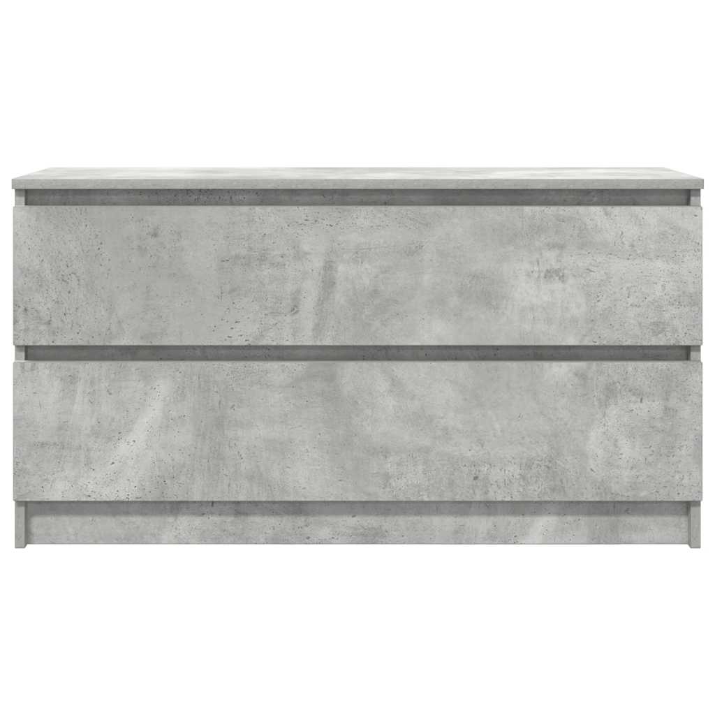 Comodă TV, gri beton, 100x35x54 cm, lemn prelucrat GartenMobel Dekor