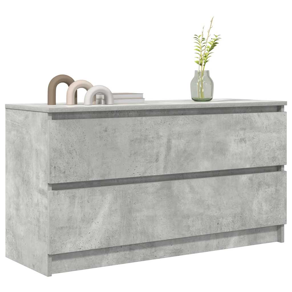 Comodă TV, gri beton, 100x35x54 cm, lemn prelucrat GartenMobel Dekor