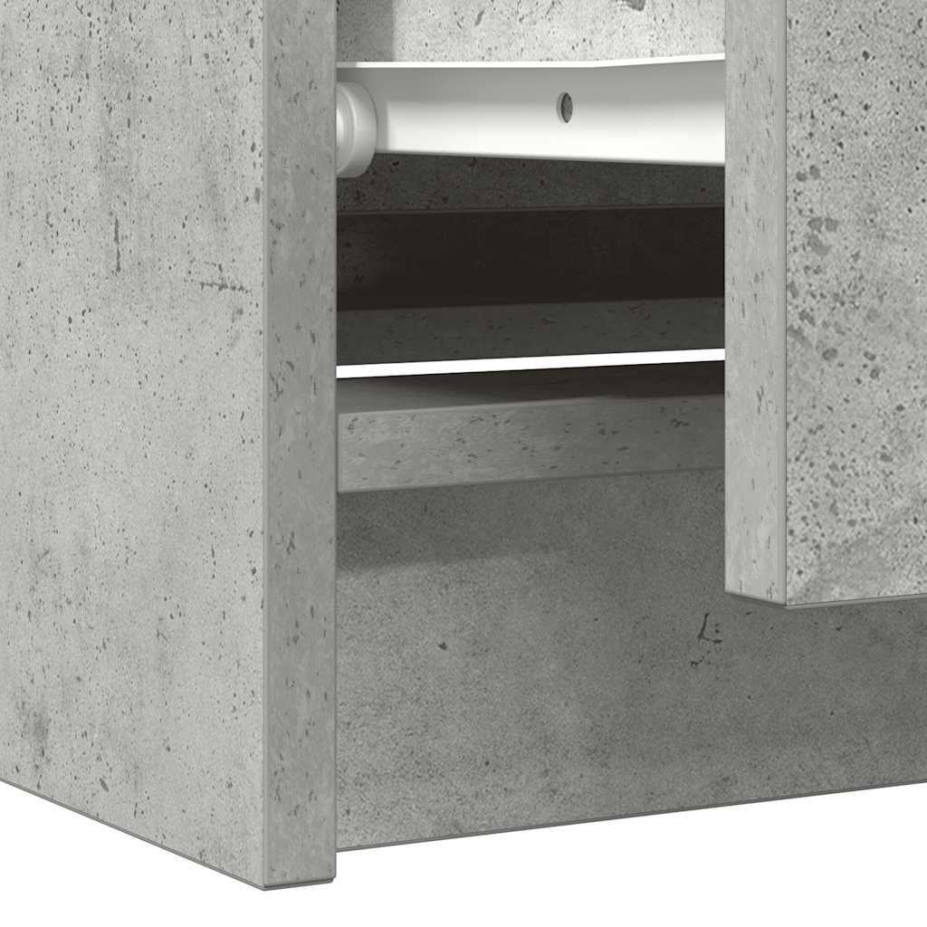 Comodă TV, gri beton, 100x35x54 cm, lemn prelucrat GartenMobel Dekor
