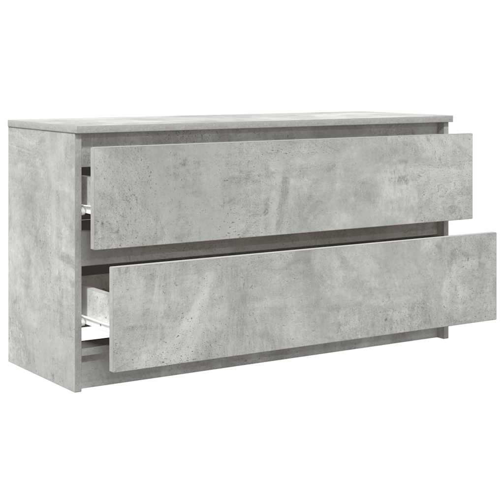 Comodă TV, gri beton, 100x35x54 cm, lemn prelucrat GartenMobel Dekor
