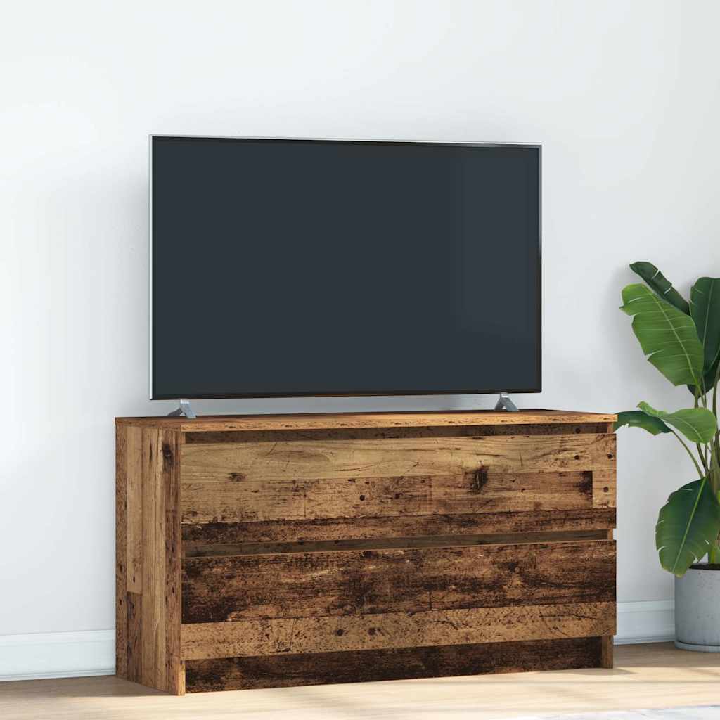 Comodă TV, lemn vechi, 100x35x54 cm, lemn prelucrat GartenMobel Dekor