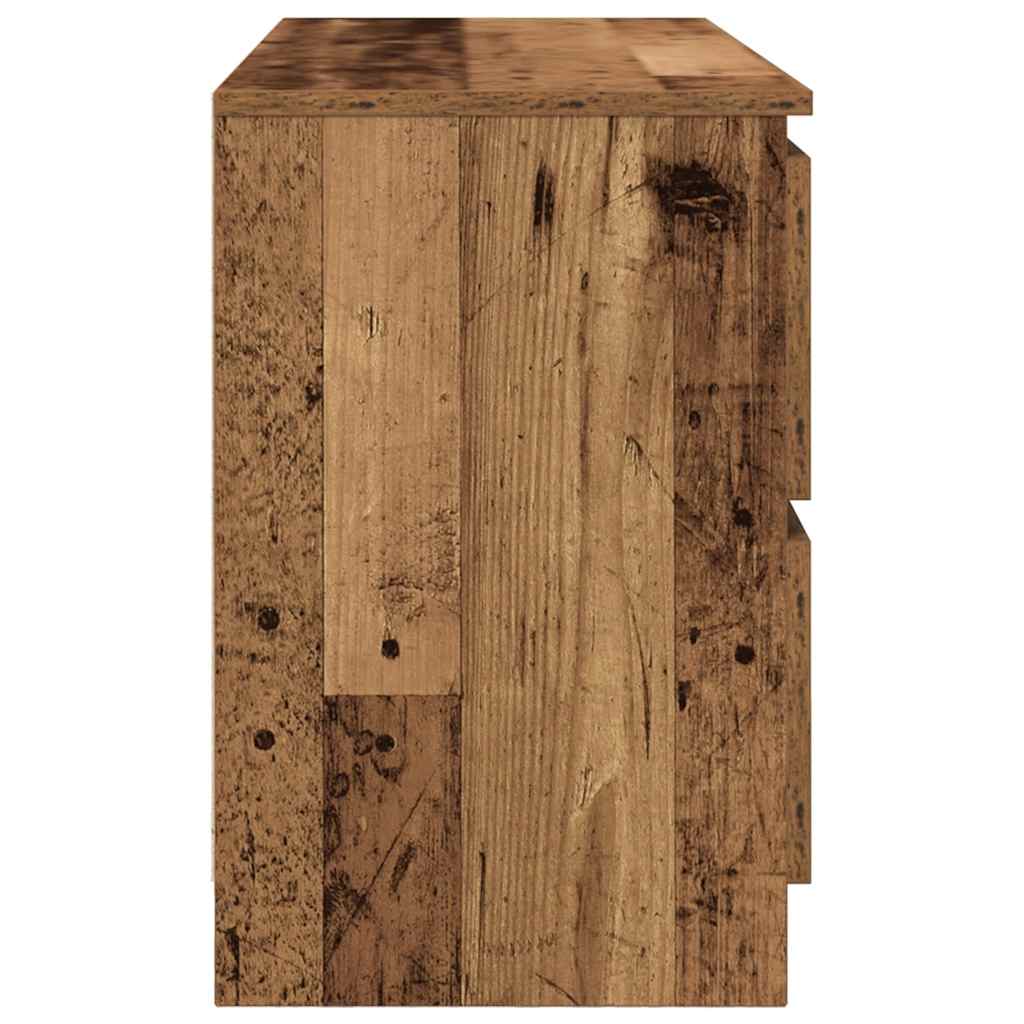 Comodă TV, lemn vechi, 100x35x54 cm, lemn prelucrat GartenMobel Dekor