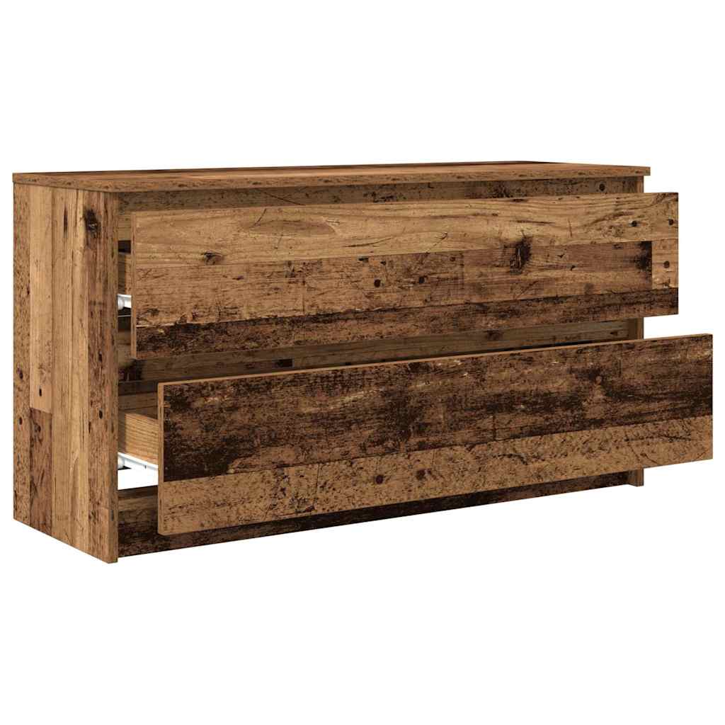 Comodă TV, lemn vechi, 100x35x54 cm, lemn prelucrat GartenMobel Dekor