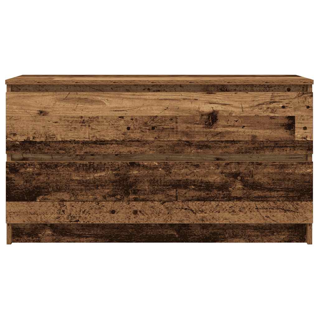 Comodă TV, lemn vechi, 100x35x54 cm, lemn prelucrat GartenMobel Dekor