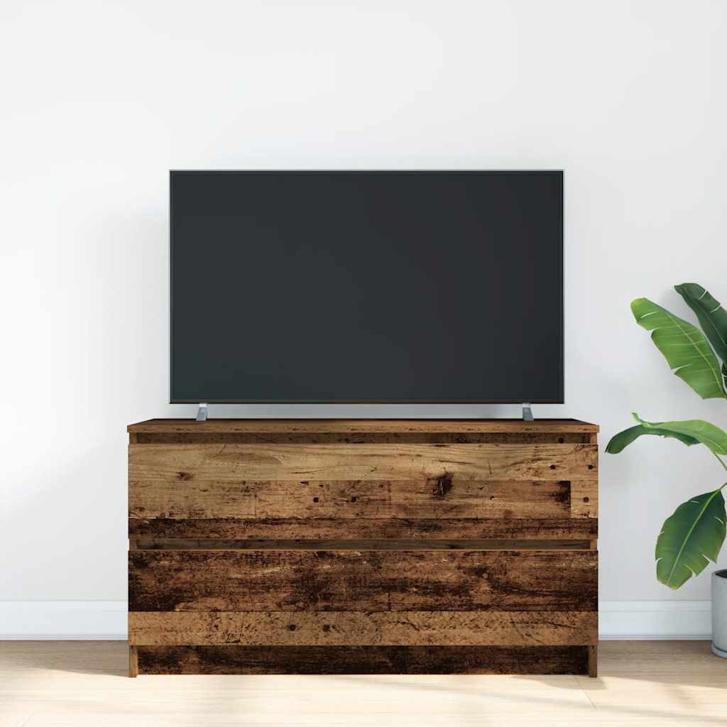 Comodă TV, lemn vechi, 100x35x54 cm, lemn prelucrat GartenMobel Dekor