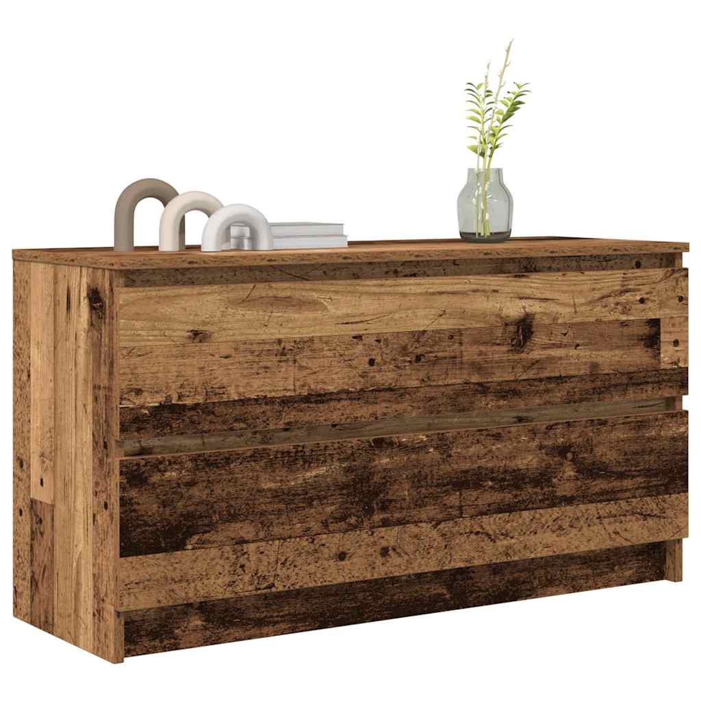Comodă TV, lemn vechi, 100x35x54 cm, lemn prelucrat GartenMobel Dekor