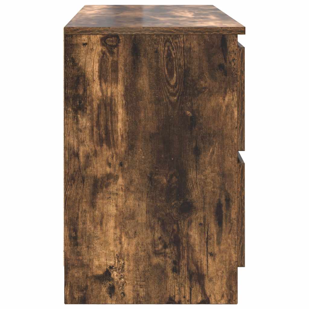 Comodă TV, stejar fumuriu, 100x35x54 cm, lemn compozit GartenMobel Dekor