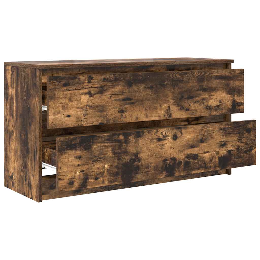 Comodă TV, stejar fumuriu, 100x35x54 cm, lemn compozit GartenMobel Dekor