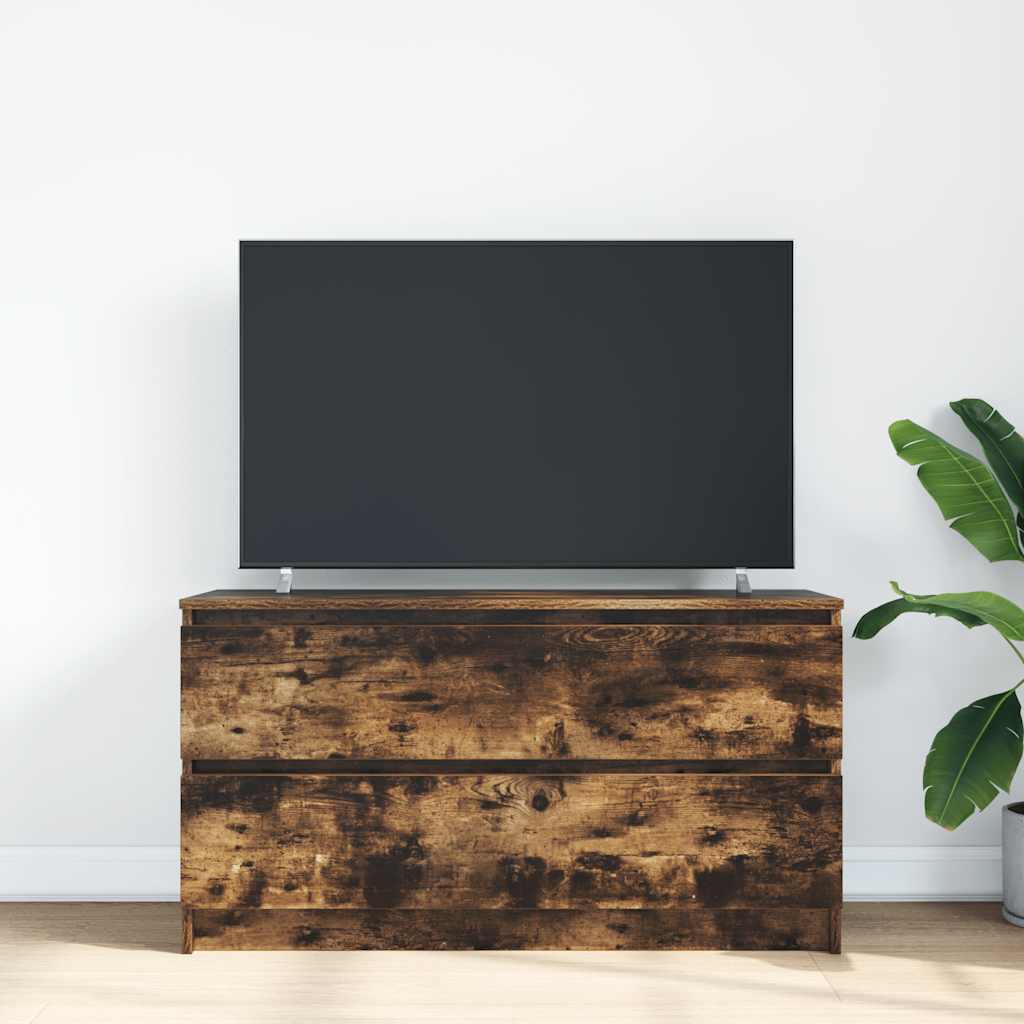 Comodă TV, stejar fumuriu, 100x35x54 cm, lemn compozit GartenMobel Dekor
