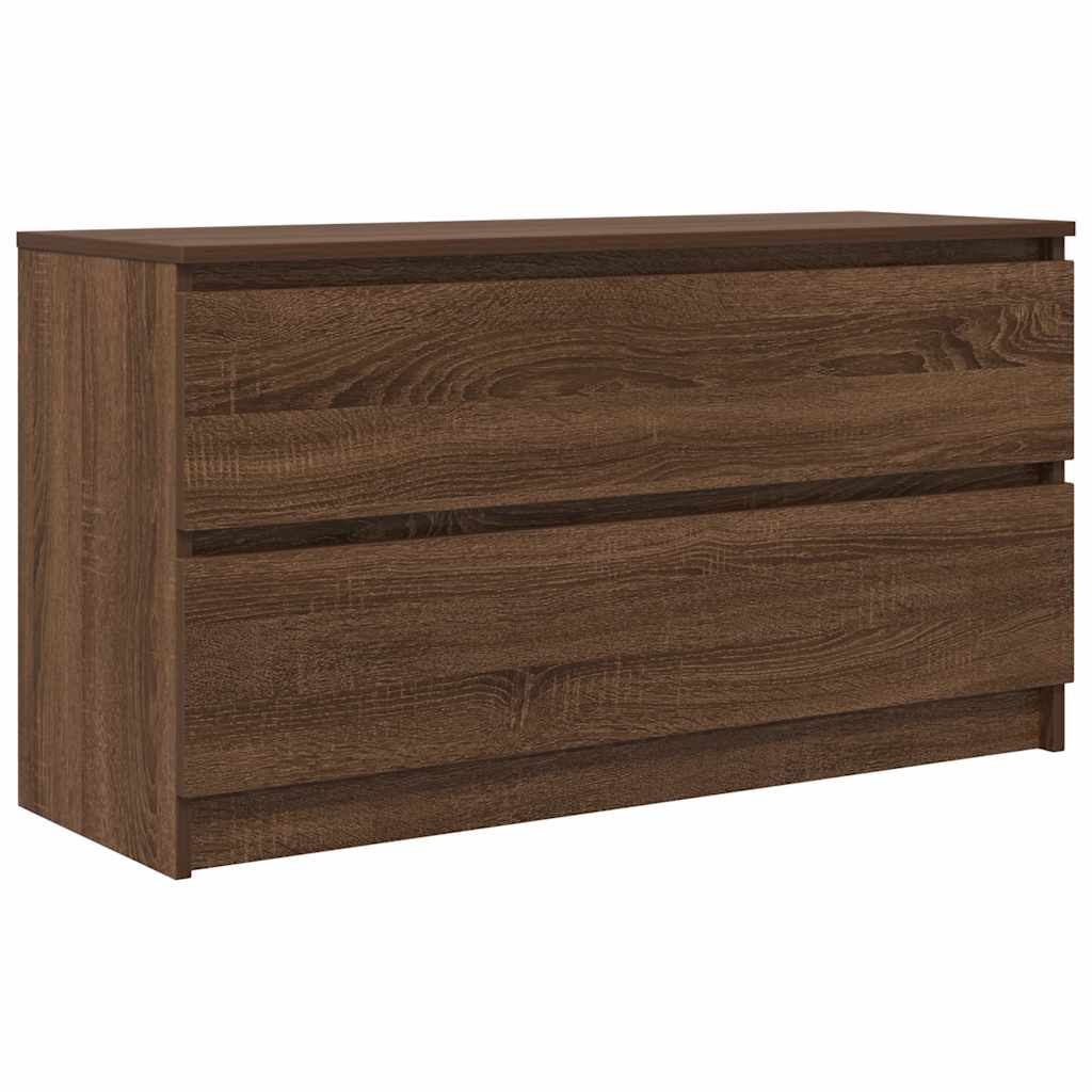 Comodă TV, stejar maro, 100x35x54 cm, lemn prelucrat GartenMobel Dekor