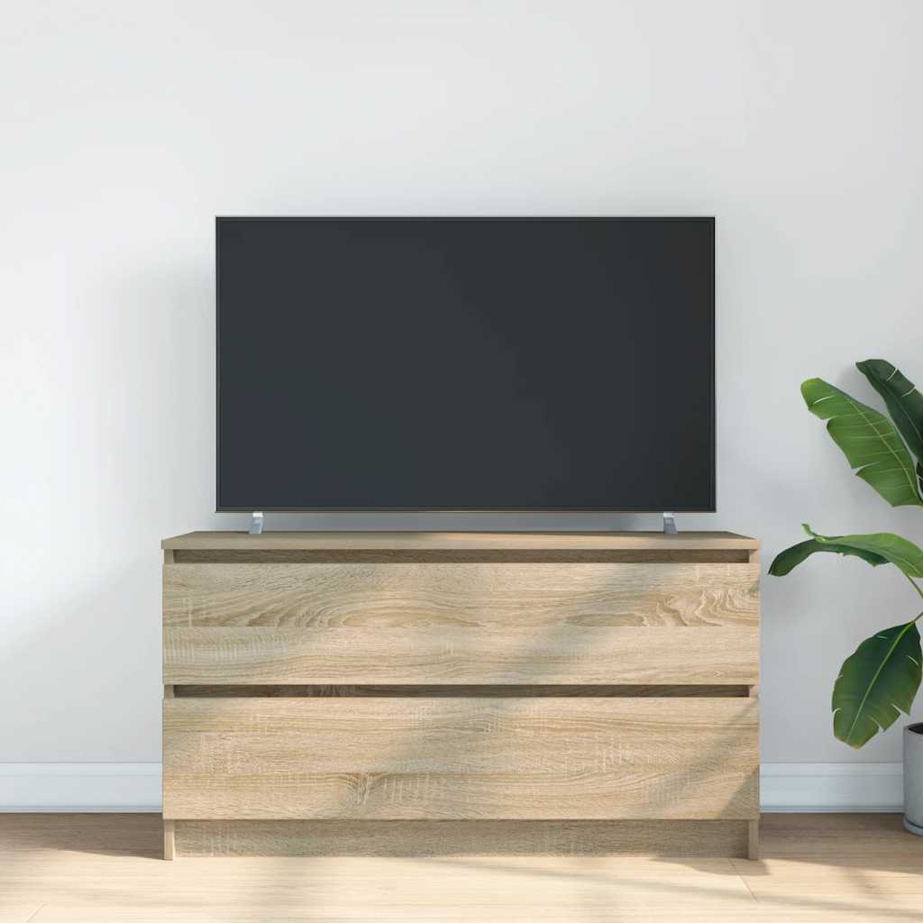 Comodă TV, stejar sonoma, 100x35x54 cm, lemn prelucrat GartenMobel Dekor