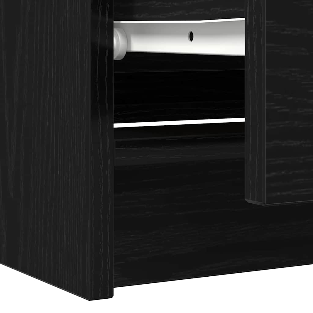 Dulap TV, negru, 100x35x54 cm, lemn prelucrat GartenMobel Dekor