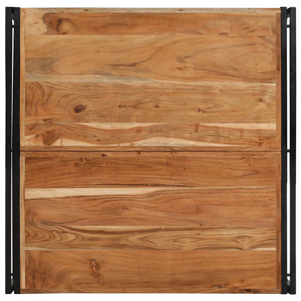 Masuta de cafea 100x100x35 cm din lemn masiv de salcam GartenMobel Dekor