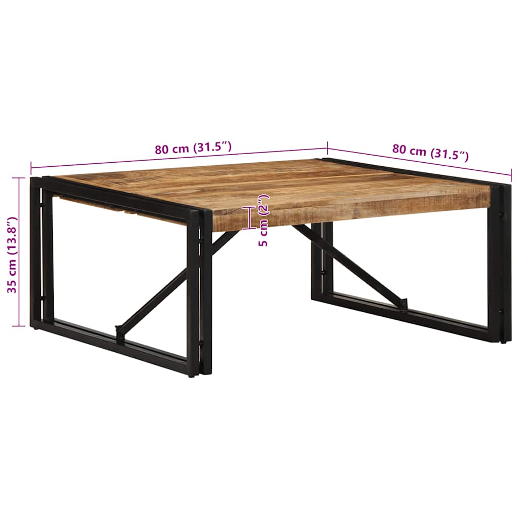 Masuta de cafea 80x80x35 cm lemn masiv de mango GartenMobel Dekor