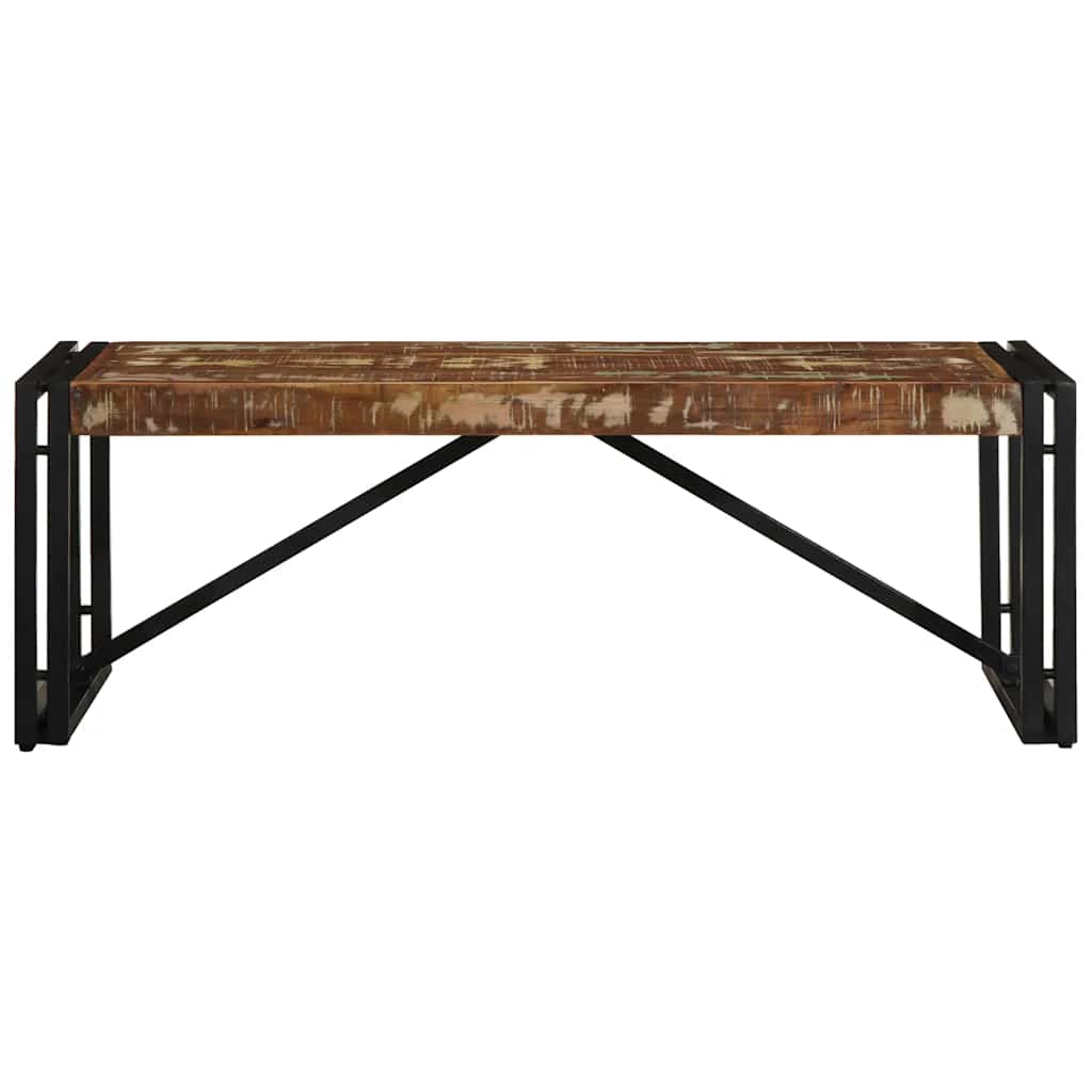Masuta de cafea multicolora 100x50x35 cm lemn masiv recuperat GartenMobel Dekor