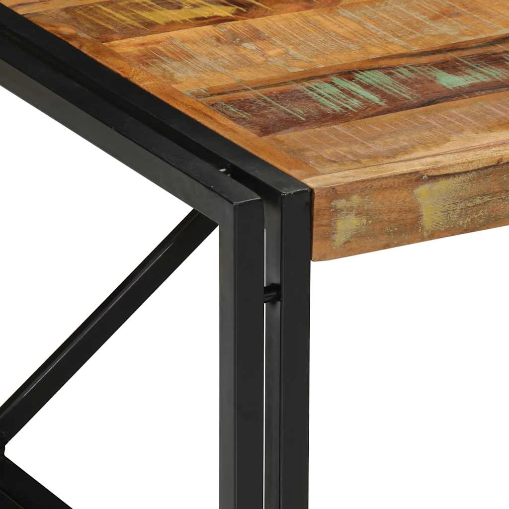 Masuta de cafea multicolora 80x80x35 cm lemn masiv recuperat GartenMobel Dekor