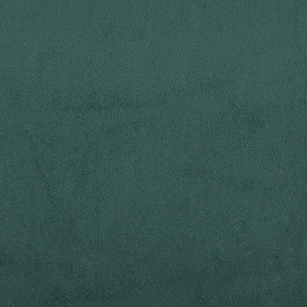 Pat box spring cu saltea, verde închis, 80x220 cm, catifea GartenMobel Dekor