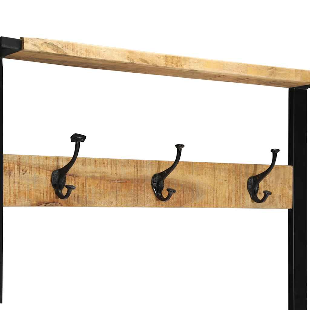 Suport pentru haine 80x40x190 cm lemn masiv de mango GartenMobel Dekor