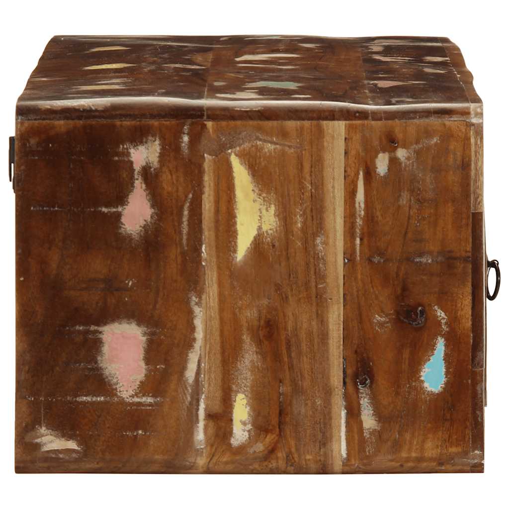 Dulap TV montat pe perete 100x32x25 cm, lemn masiv reciclat GartenMobel Dekor