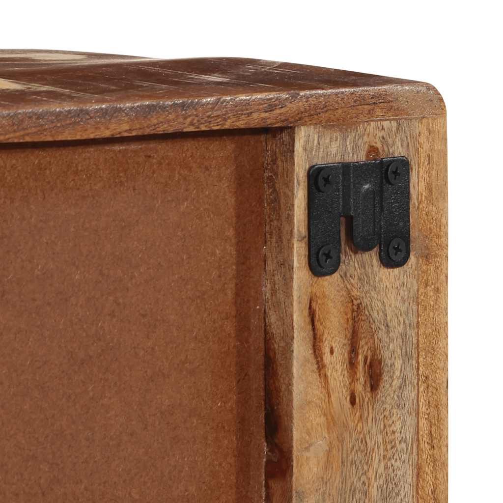 Dulap TV montat pe perete 100x32x25 cm, lemn masiv reciclat GartenMobel Dekor