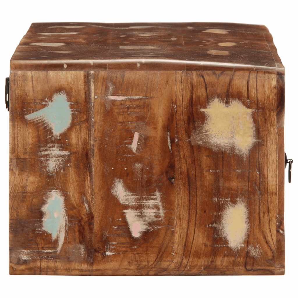 Dulap TV montat pe perete 100x32x25 cm, lemn masiv reciclat GartenMobel Dekor