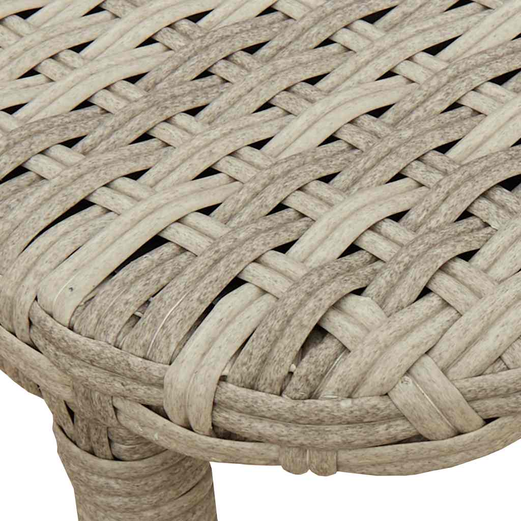 Masă pliabilă de grădină gri deschis 90x51x75 cm Poly Ratan GartenMobel Dekor
