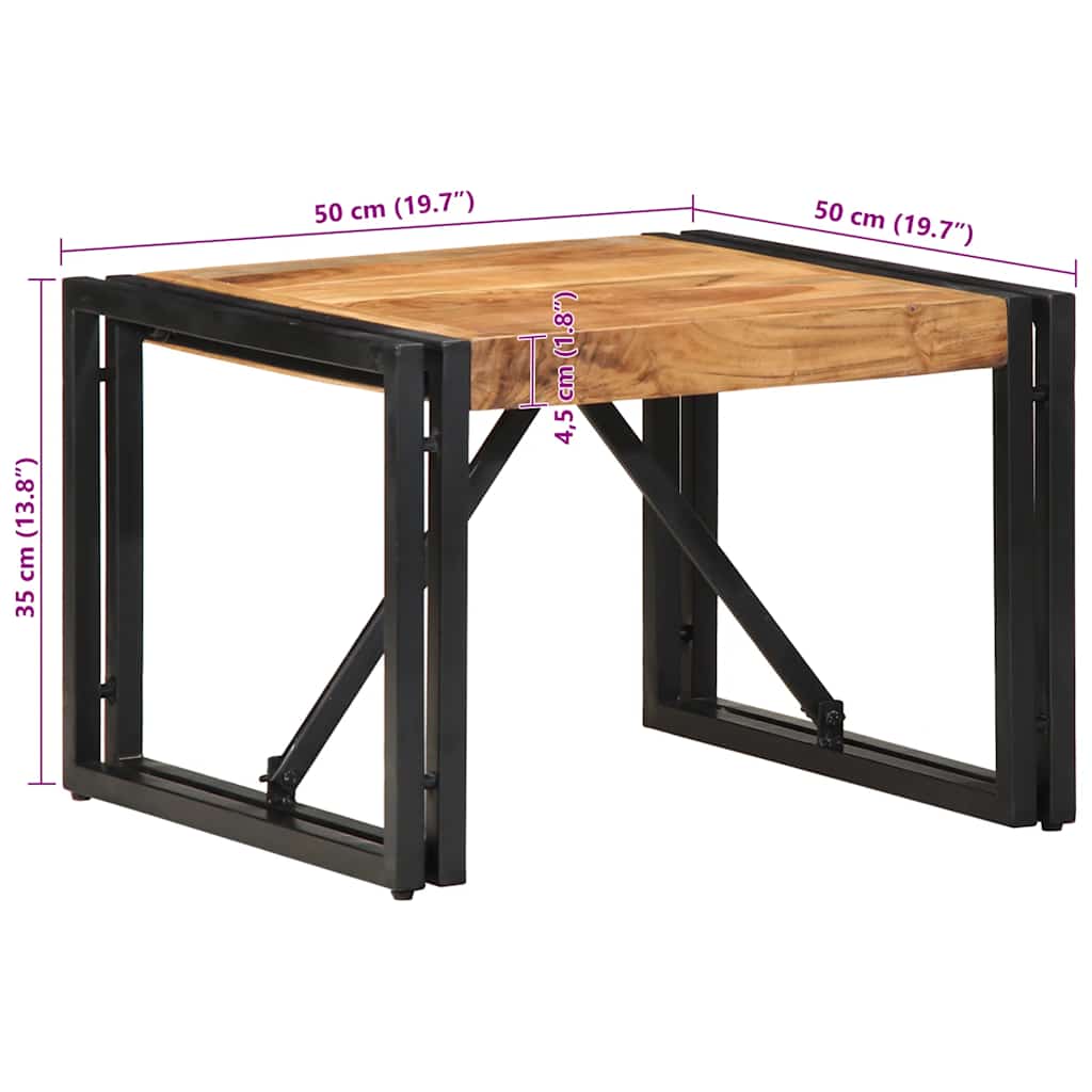 Masuta de cafea 50x50x35 cm din lemn masiv de salcam GartenMobel Dekor