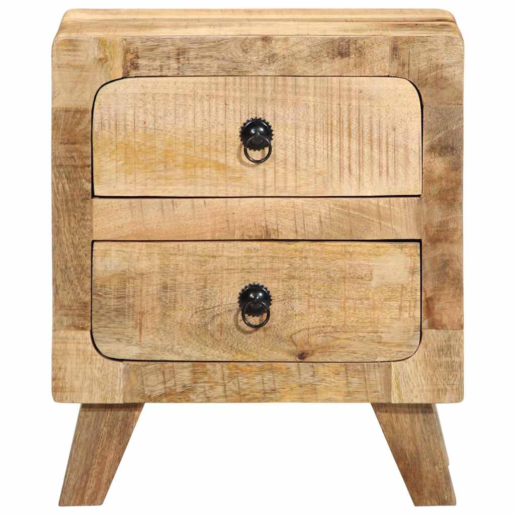 Noptiera 2 buc 40x32x46 cm Lemn masiv Mango brut GartenMobel Dekor