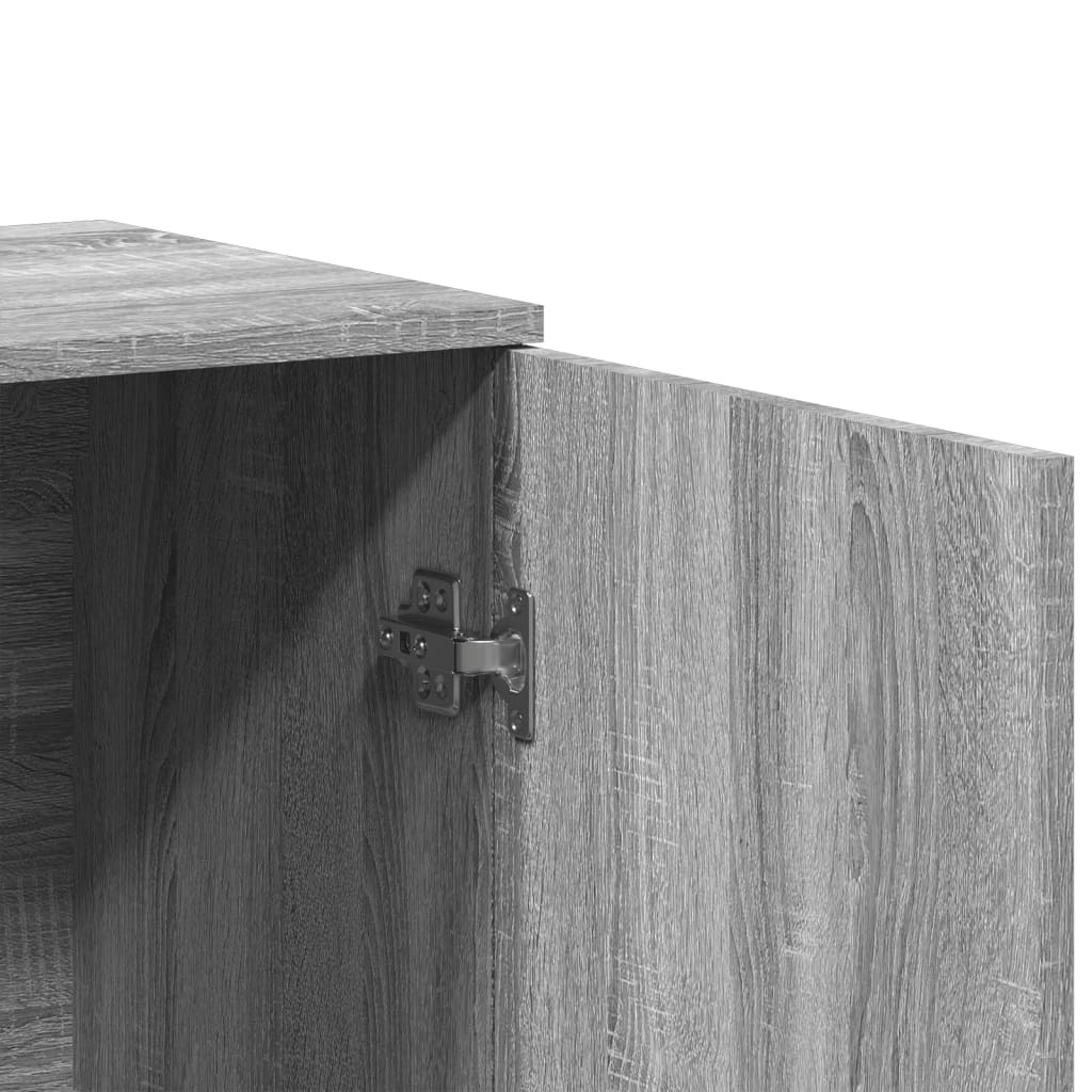 Comode, 2 buc., gri sonoma, 79x38x80 cm, lemn compozit GartenMobel Dekor