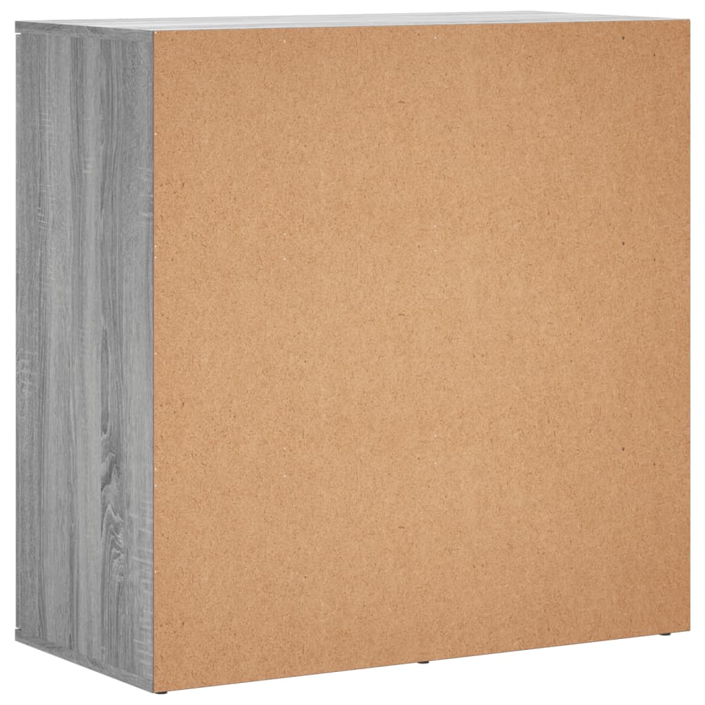 Comode, 2 buc., gri sonoma, 79x38x80 cm, lemn compozit GartenMobel Dekor